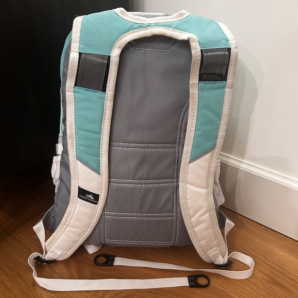 High Sierra Loop Backpack - 33L - Aquamarine/White/Ash - Laptop Sleeve - Storage - Picture 4 of 11